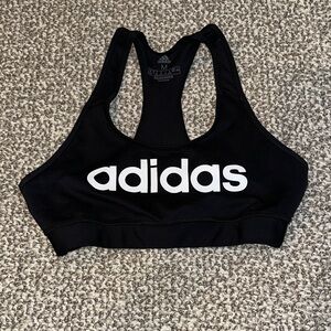 Adidas Black Racerback Sports Bra